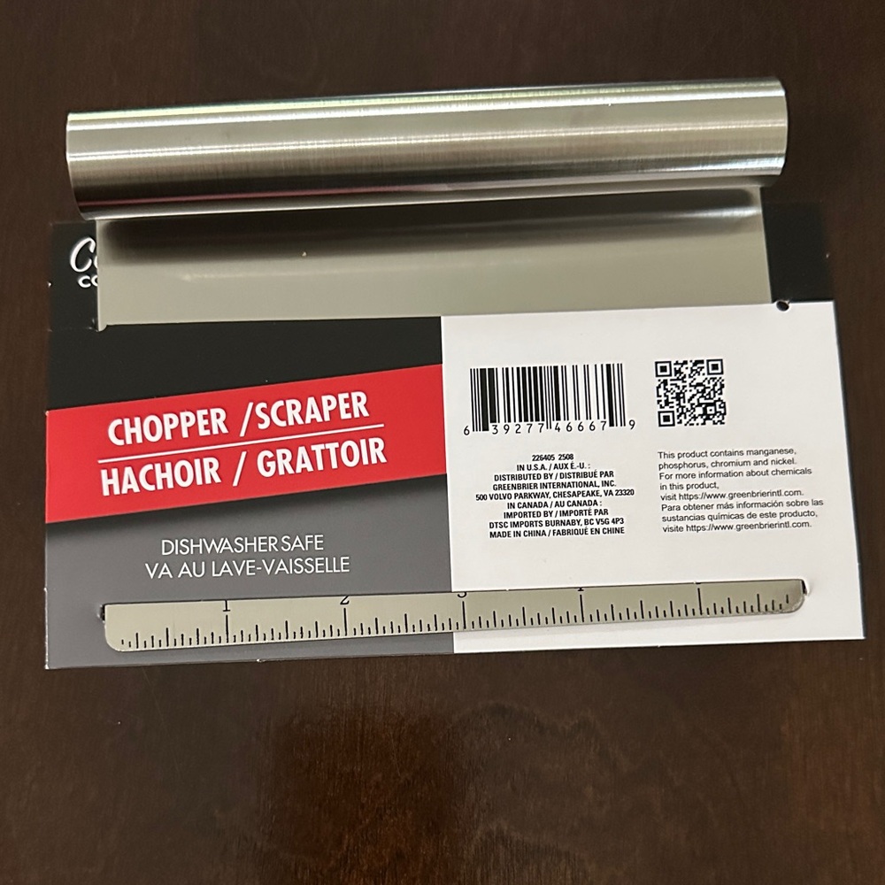 Stainless Steel Chopper Scraper